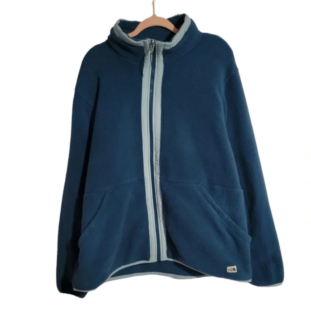 ❤️The North Face - Teal Full Zip Fleece Jacket - XL